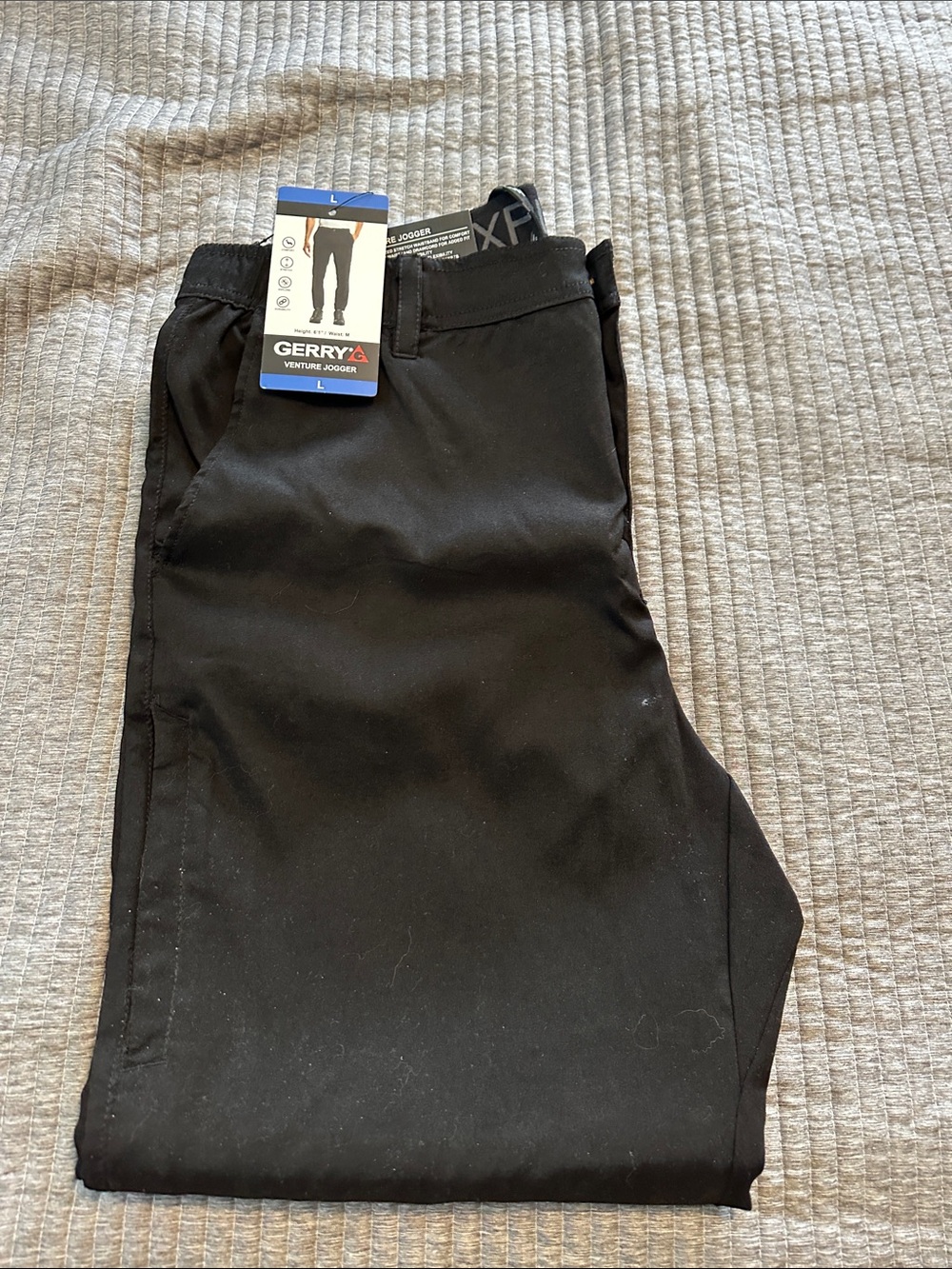Gerry Weber Black Men’s Venture Jogger Pants - Elastic Waist